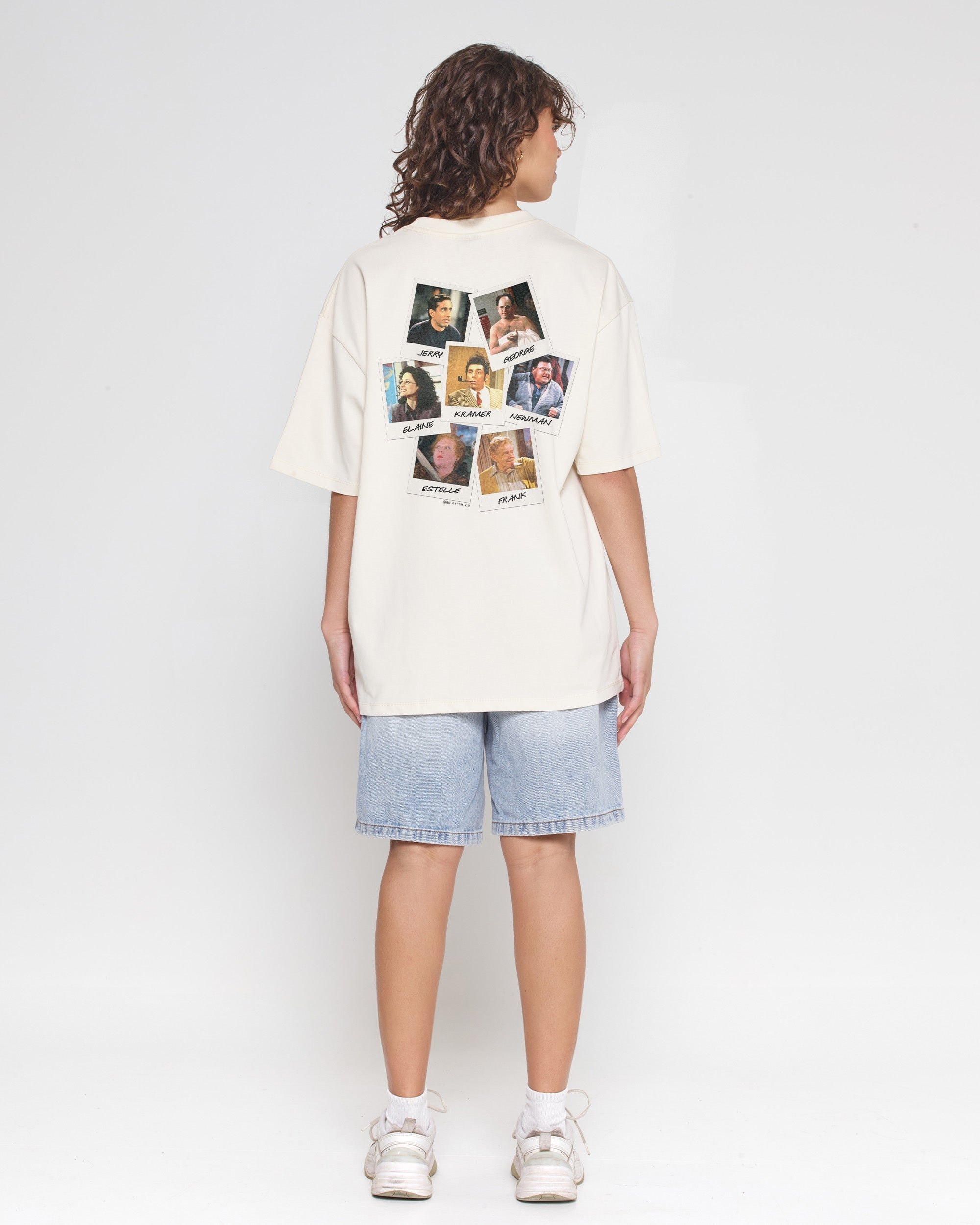 Group Photo Oversized Graphic Tee - Seinfeld Collab Unisex 90s Boxy Fit
