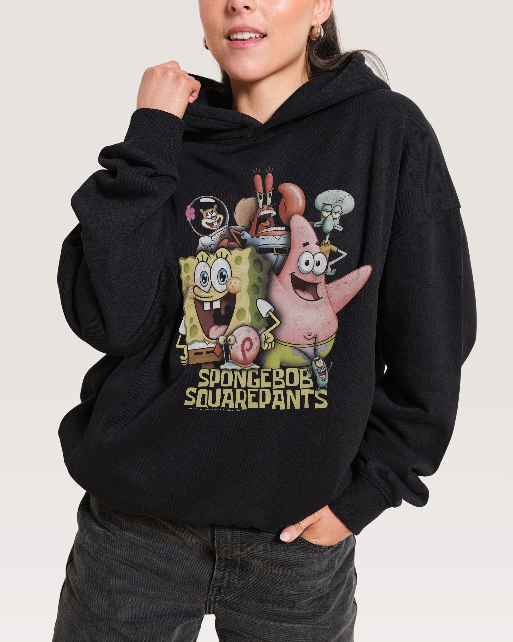 Bikini Bottom Crew Hoodie SpongeBob Collab Threadheads Graphic Hoodie
