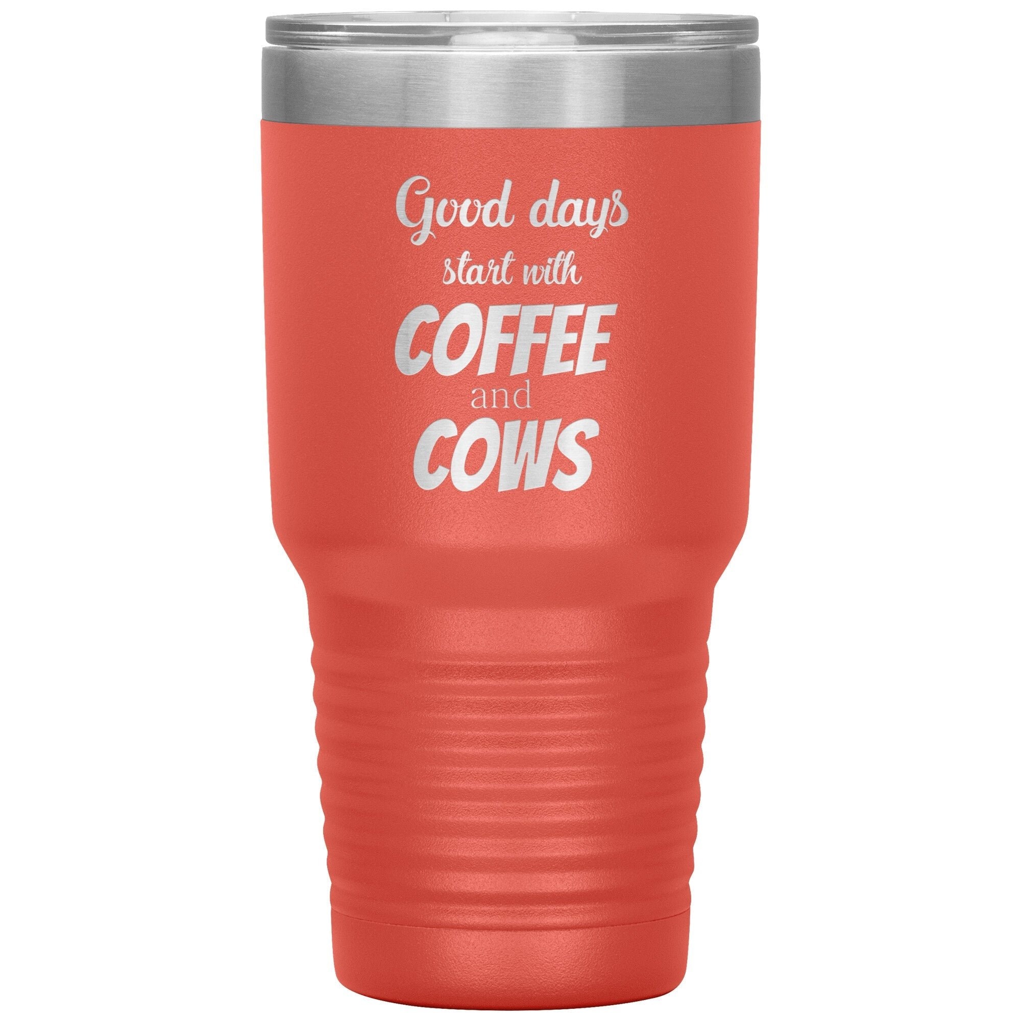 Coffee and Cows 30oz Insulated Tumbler Polar Camel Stainless Steel Vacuum Insulated