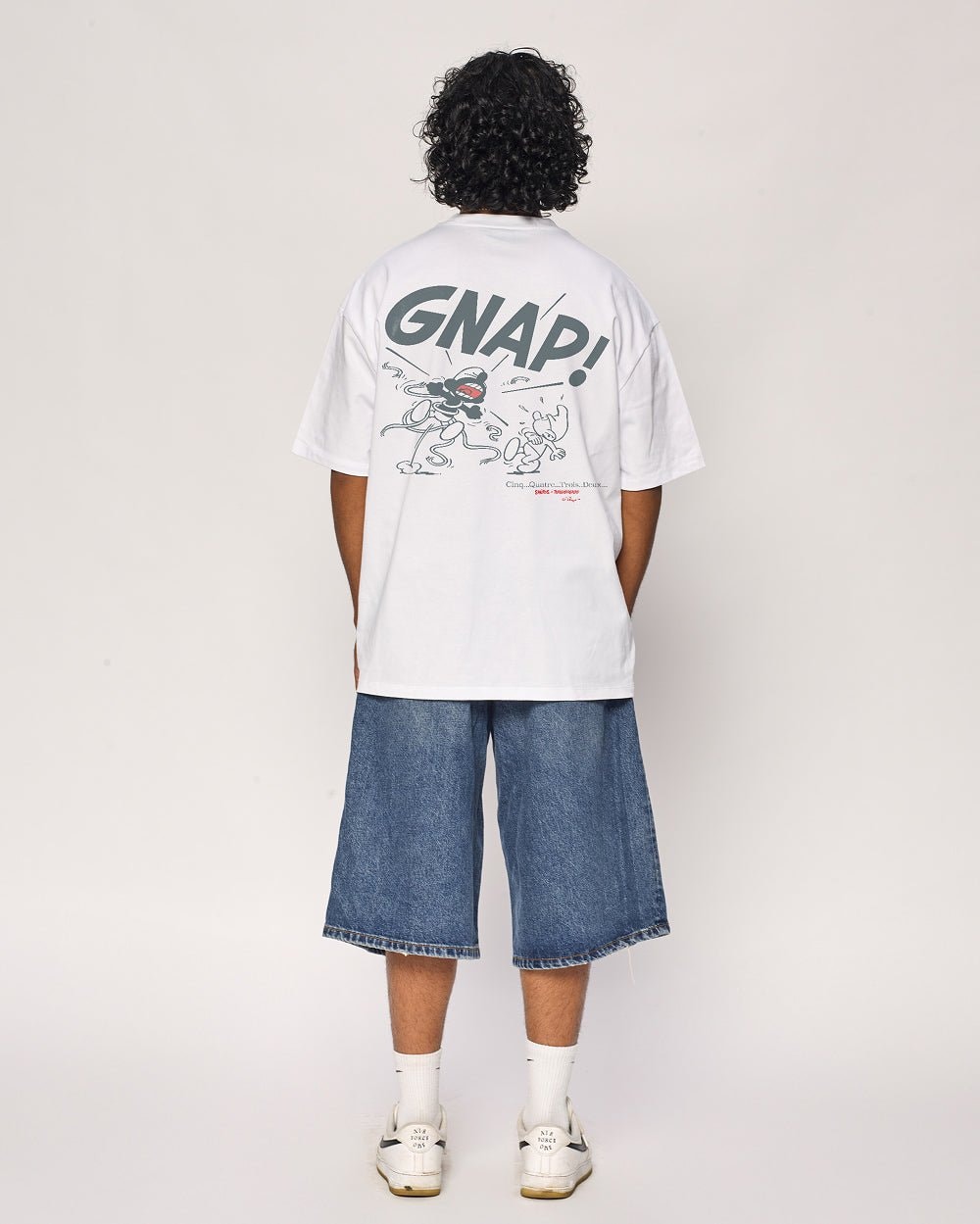 Infectious Smurf #2 Oversized Graphic Tee - Smurfs Collab Heavyweight 100% Combed Cotton Unisex