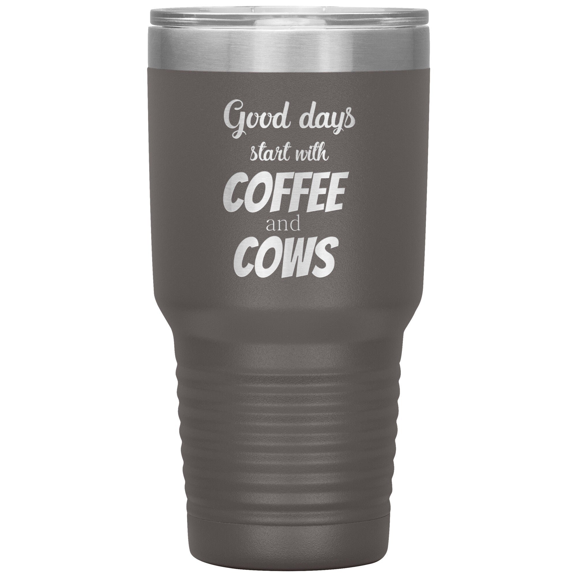 Coffee and Cows 30oz Insulated Tumbler Polar Camel Stainless Steel Vacuum Insulated