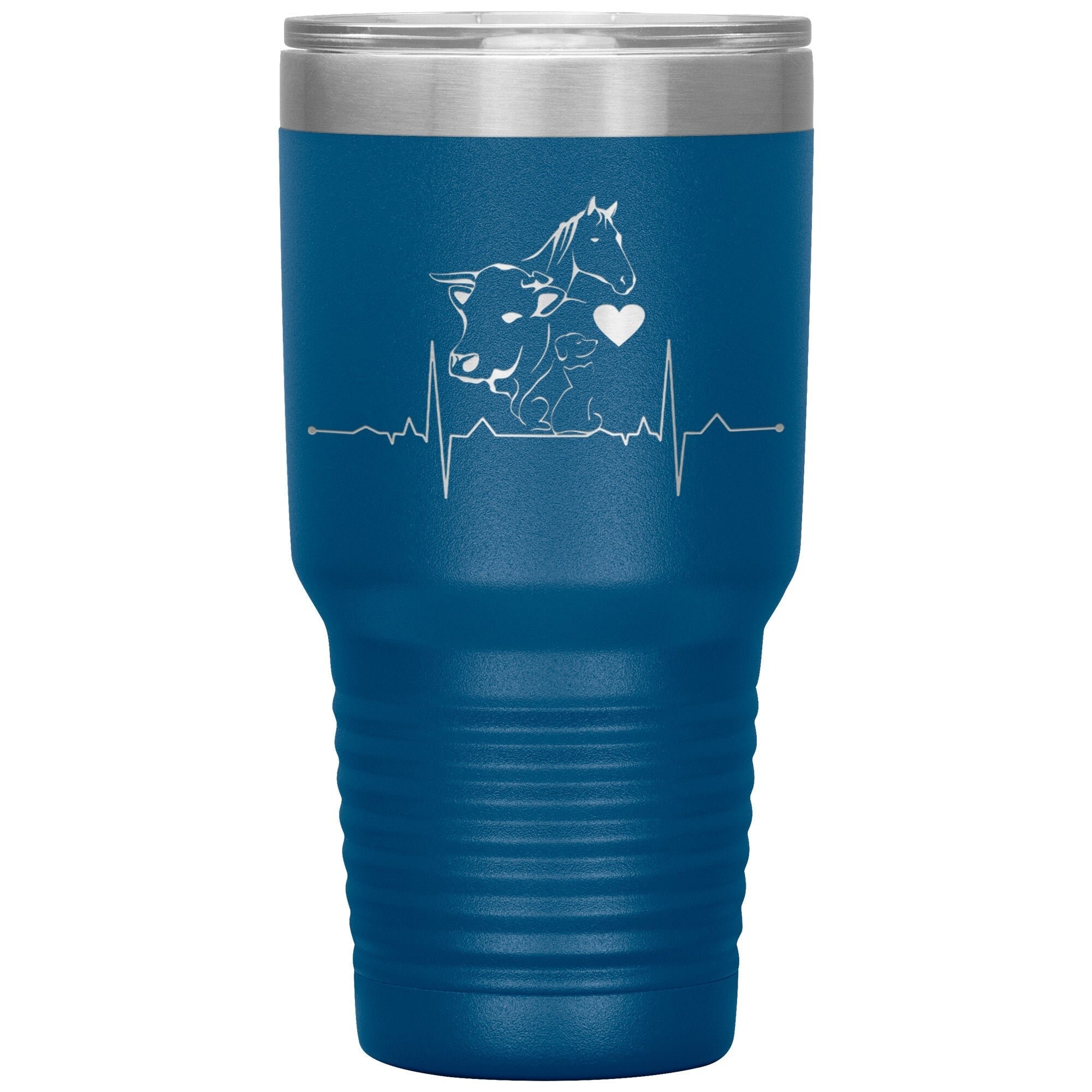 Animals Heartbeat 30oz Polar Camel Insulated Tumbler with Sipper Lid