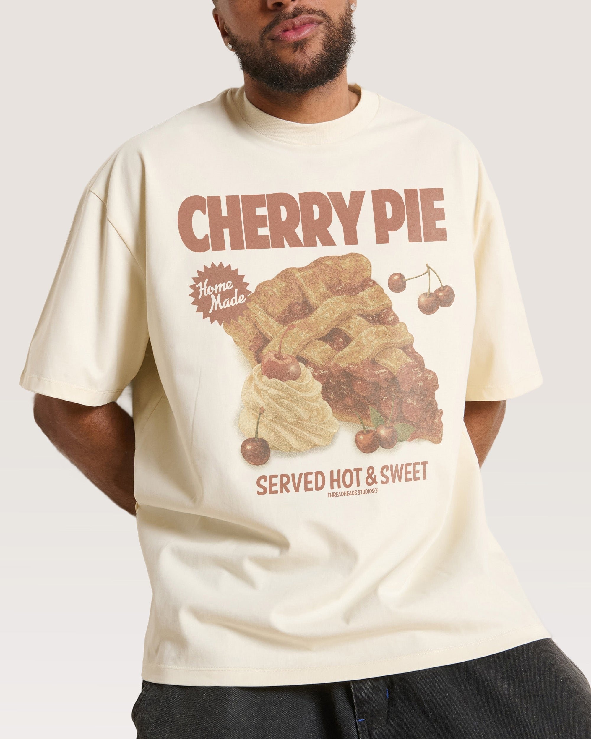 Hot & Sweet Oversized Graphic Tee - Threadheads Unisex 90s Boxy Fit 100% Combed Cotton