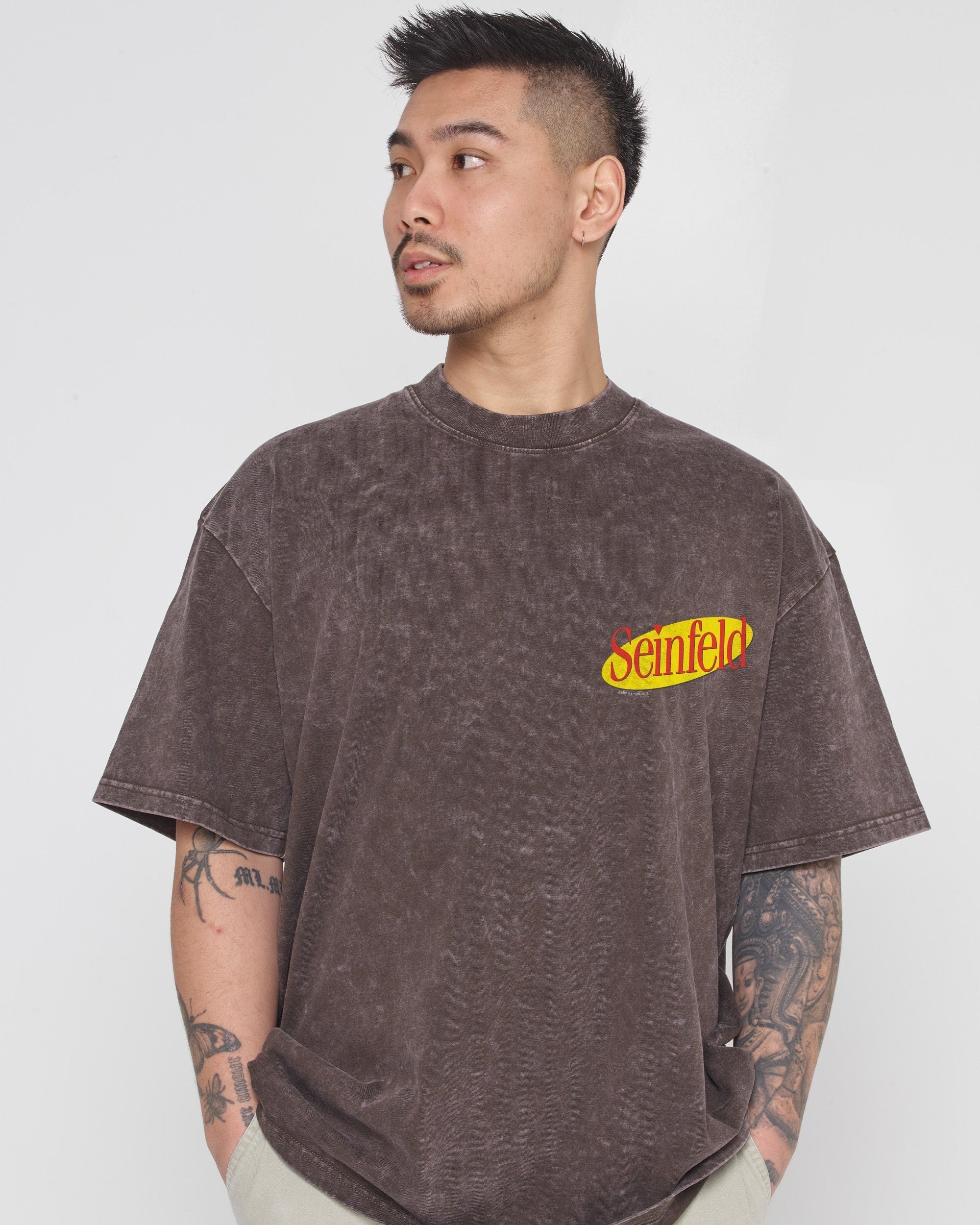 Group Photo Oversized Graphic Tee - Seinfeld Collab Unisex 90s Boxy Fit