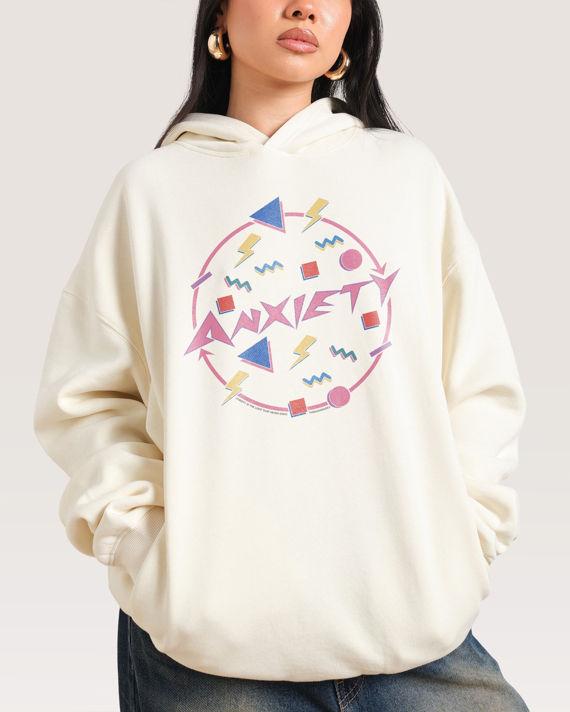 Anxiety Hoodie Premium Unisex Graphic Hoodie 340 GSM Cotton Blend