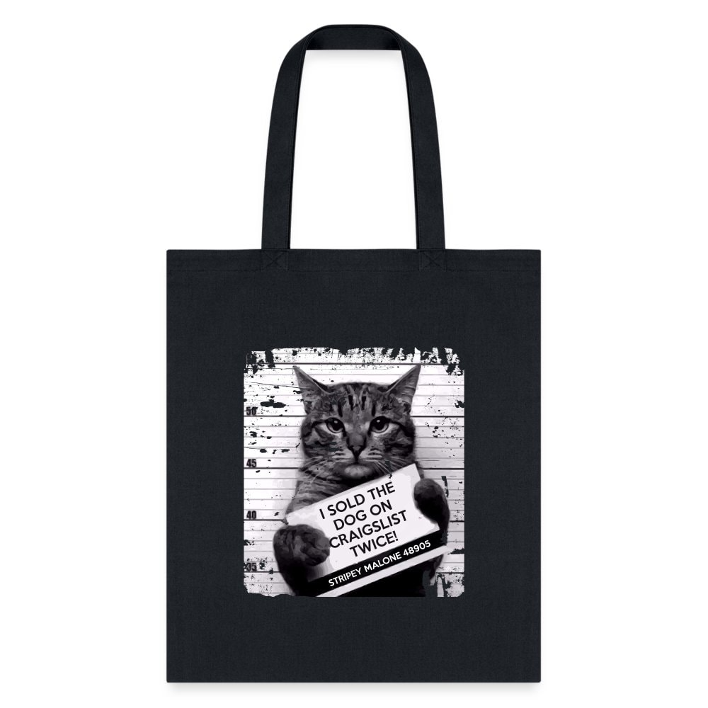 I Sold The Dog On Craigslist Twice Cotton Canvas Tote Bag 15.5x14.5 Vet Gift