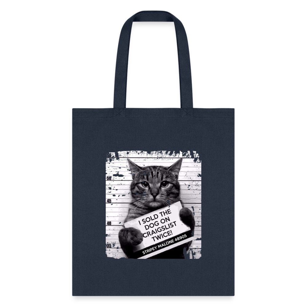 I Sold The Dog On Craigslist Twice Cotton Canvas Tote Bag 15.5x14.5 Vet Gift
