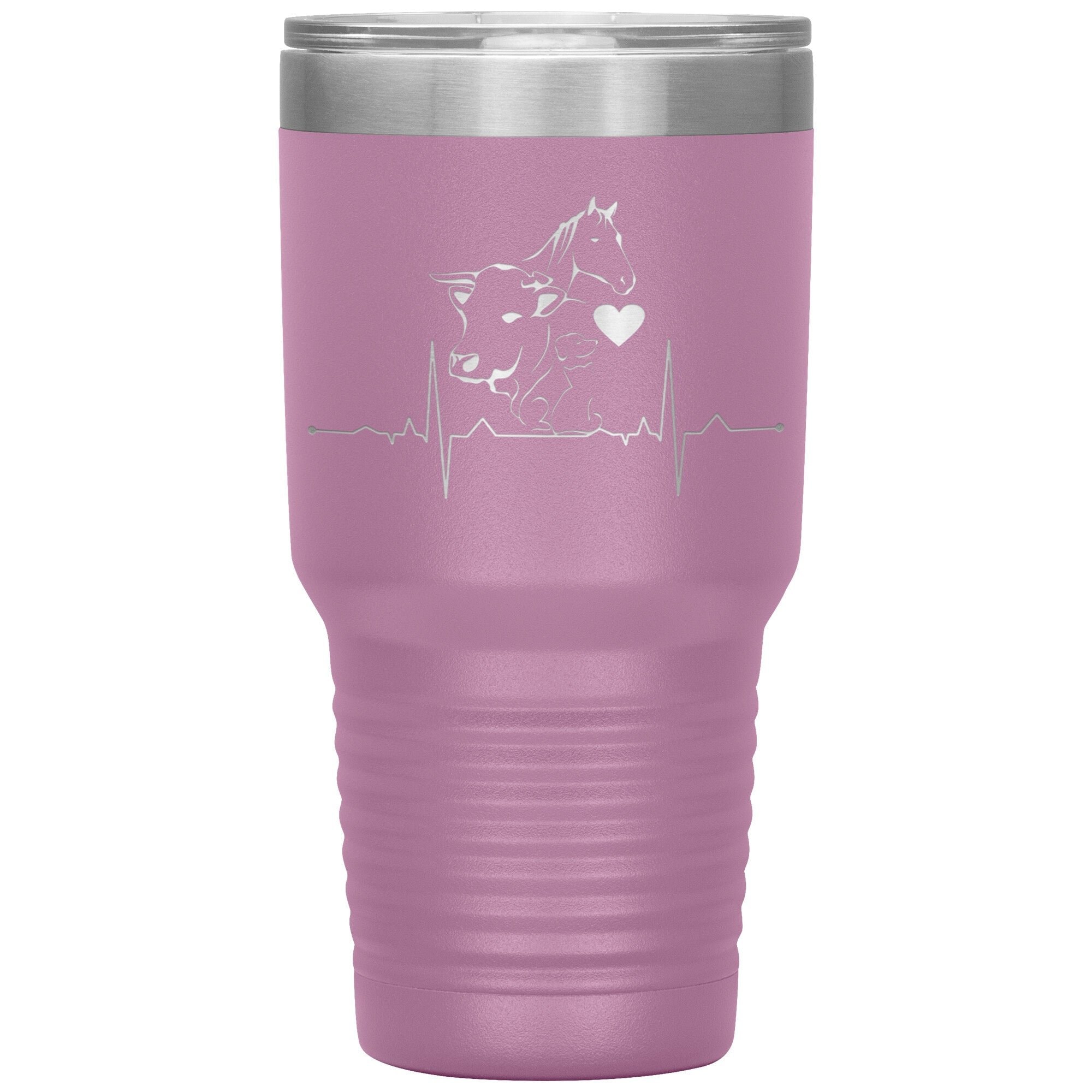 Animals Heartbeat 30oz Polar Camel Insulated Tumbler with Sipper Lid