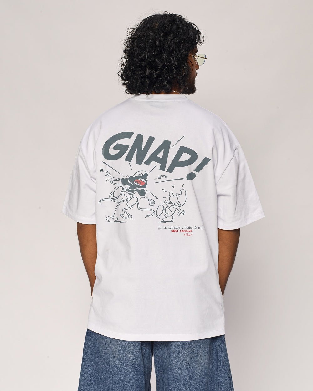 Infectious Smurf #2 Oversized Graphic Tee - Smurfs Collab Heavyweight 100% Combed Cotton Unisex